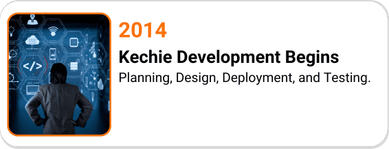 In 2014 Planning, Design, Deployment, and Testing begins for Kechie.
