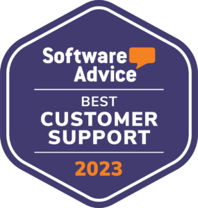 Software Advice Badge Customer Support Award 2023
